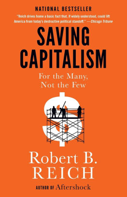 saving capitalism for the many not the few by robert b reich