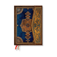 Title: Paperblanks 2026 Safavid Indigo Safavid Binding Art 12-Month Planner MIDI Horizontal Wrap 160 Pg 100 GSM