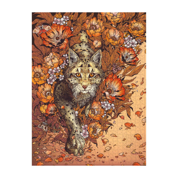 Lynx Rising 500 Piece Jigsaw Puzzle