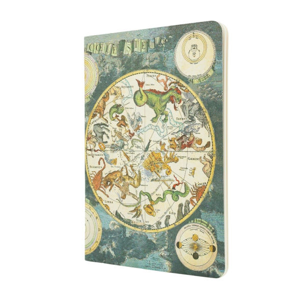 Celestial Planisphere A5 Dot Grid Softcover Cahier, 80pg, 100gsm by Paperblanks (Early Cartography)