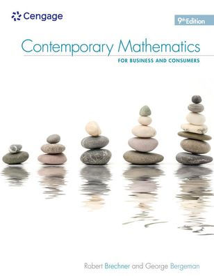 Contemporary Mathematics for Business & Consumers, 9th / Edition 9