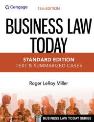 Title: Business Law Today - Standard Edition: Text & Summarized Cases, Author: Roger LeRoy Miller