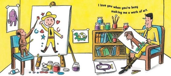 Curious George: I Love You Board Book with Mirrors