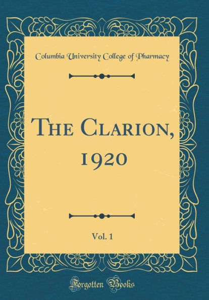 The Clarion, 1920, Vol. 1 (Classic Reprint)