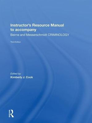 Instructor's Manual To Accompany Criminology