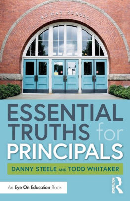 Essential Truths For Principals By Danny Steele Todd Whitaker