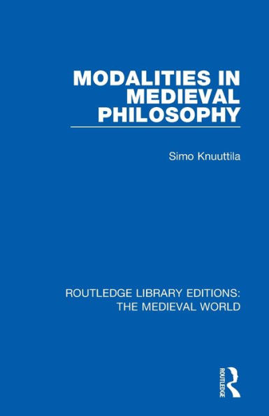 Modalities Medieval Philosophy