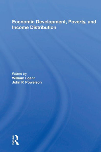 Economic Development, Poverty, and Income Distribution / Edition 1