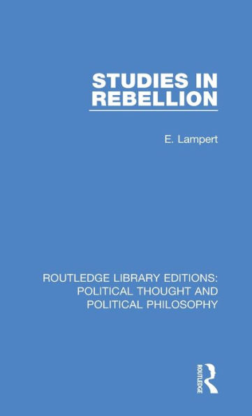 Studies in Rebellion / Edition 1