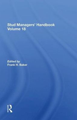 Stud Managers' Handbook, Vol. 18 / Edition 1