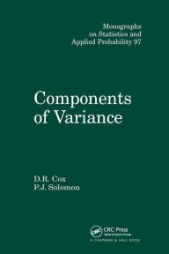 Title: Components of Variance / Edition 1, Author: D.R. Cox