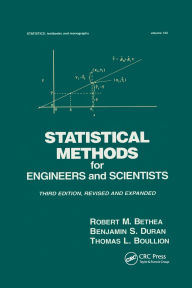 Title: Statistical Methods for Engineers and Scientists / Edition 3, Author: Robert M. Bethea