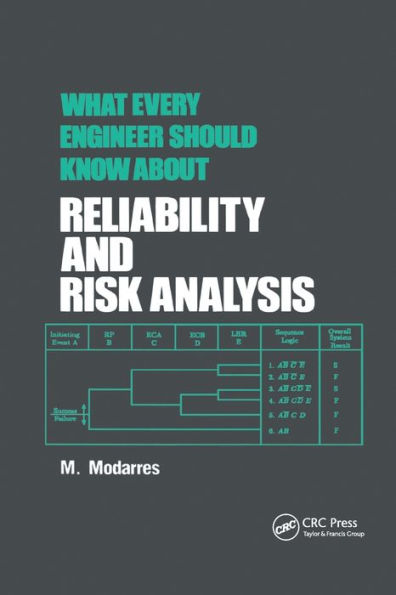 What Every Engineer Should Know about Reliability and Risk Analysis / Edition 1