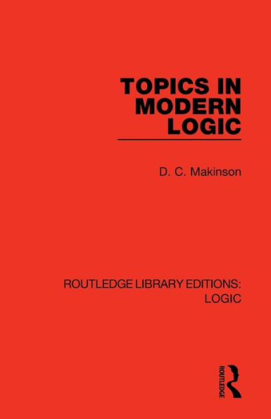 Topics Modern Logic