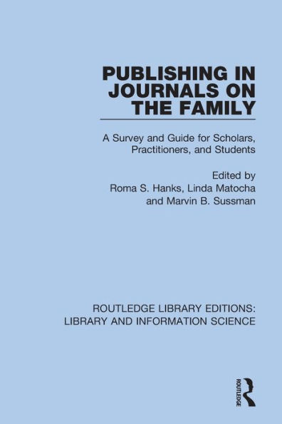 Publishing in Journals on the Family: Essays on Publishing