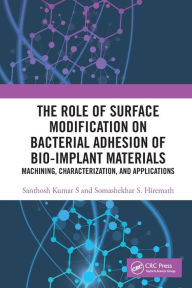 Title: The Role of Surface Modification on Bacterial Adhesion of Bio-implant Materials: Machining, Characterization, and Applications, Author: Santhosh Kumar S