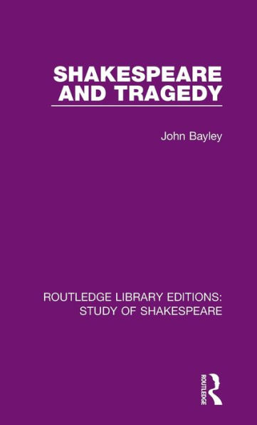 Shakespeare and Tragedy