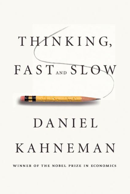 Thinking, Fast and Slow book cover by Daniel Kahneman