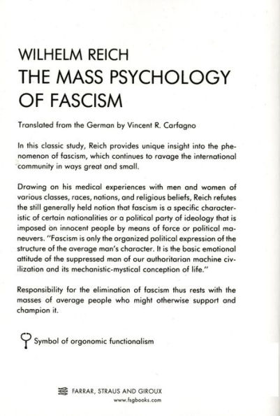 The Mass Psychology of Fascism: Third Edition