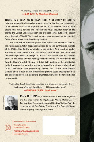 Genesis: Truman, American Jews, and the Origins of the Arab/Israeli Conflict