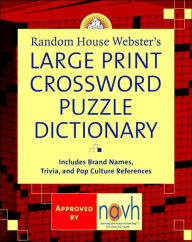 Title: Random House Webster's Large Print Crossword Puzzle Dictionary, Author: Stephen Elliott