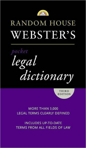 Random House Webster's Pocket Legal Dictionary