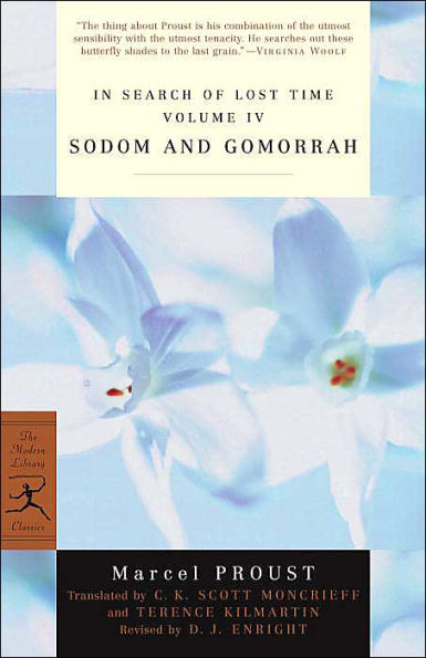 Sodom and Gomorrah: In Search of Lost Time, Volume IV (Modern Library Series)