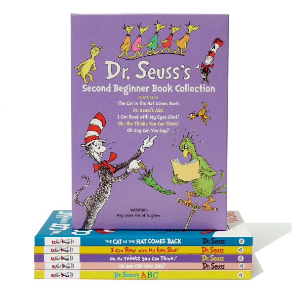 Dr. Seuss's Second Beginner Book Boxed Set Collection: The Cat in the Hat Comes Back; Dr. Seuss's ABC; I Can Read with My Eyes Shut!; Oh, the Thinks You Can Think!; Oh Say Can You Say?