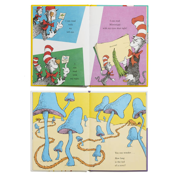 Dr. Seuss's Second Beginner Book Boxed Set Collection: The Cat in the Hat Comes Back; Dr. Seuss's ABC; I Can Read with My Eyes Shut!; Oh, the Thinks You Can Think!; Oh Say Can You Say?