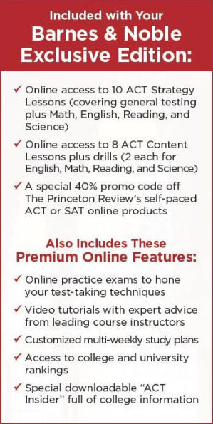 Cracking the ACT Premium Edition with 8 Practice Tests, 2019 (B&N Exclusive Edition)