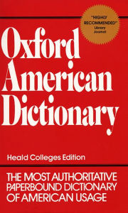 Title: Oxford American Dictionary, Author: Eugene Ehrlich