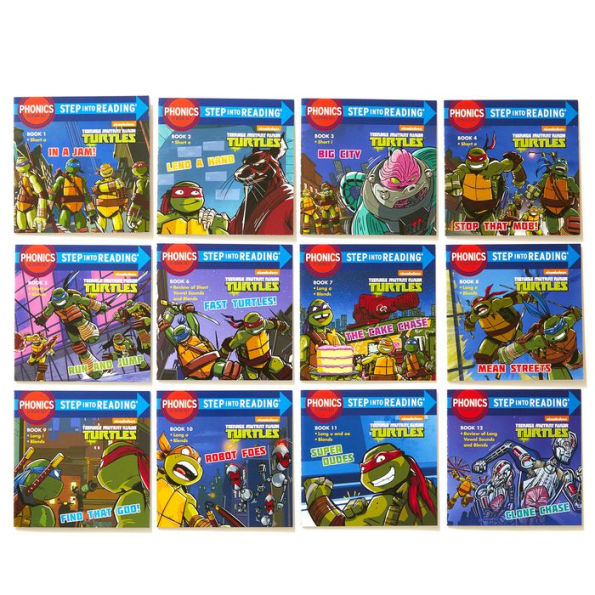 Phonics Power! (Teenage Mutant Ninja Turtles): 12 Step into Reading Books