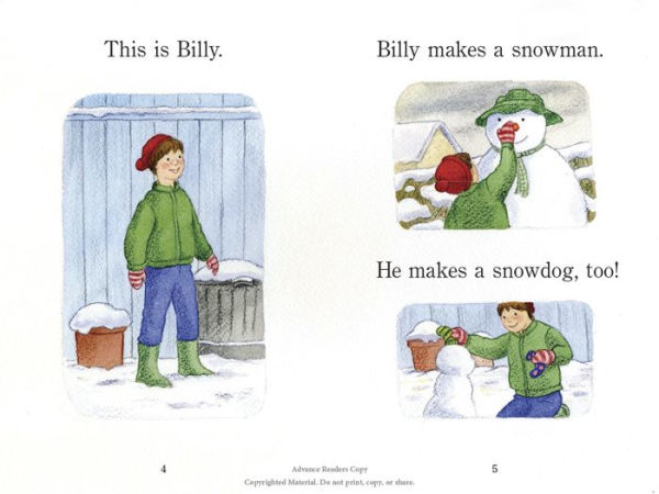 The Snowman and the Snowdog (Step into Reading Book Series: A Step 1 Book)