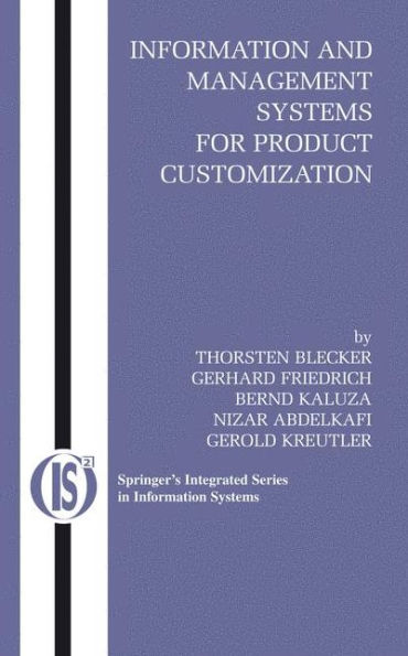 Information and Management Systems for Product Customization / Edition 1