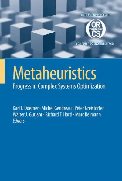 Metaheuristics: Progress in Complex Systems Optimization