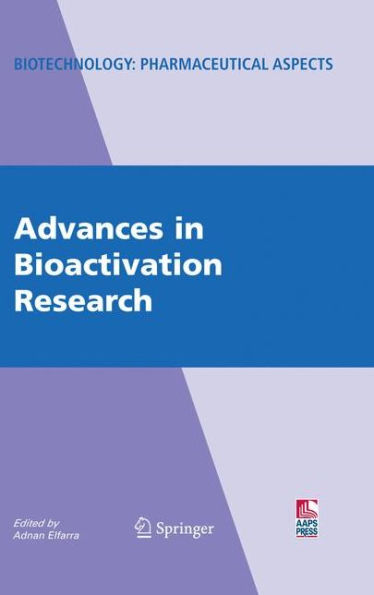 Advances in Bioactivation Research / Edition 1
