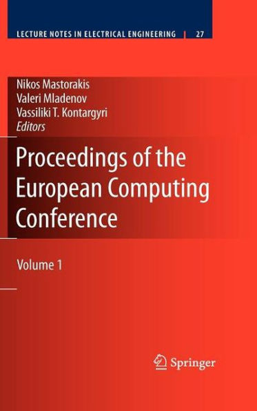 Proceedings of the European Computing Conference: Volume 1