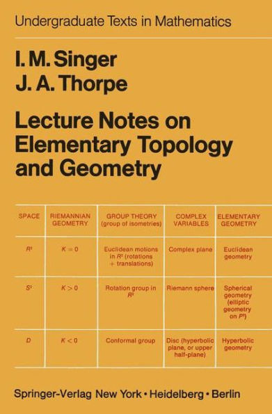 Lecture Notes on Elementary Topology and Geometry / Edition 1