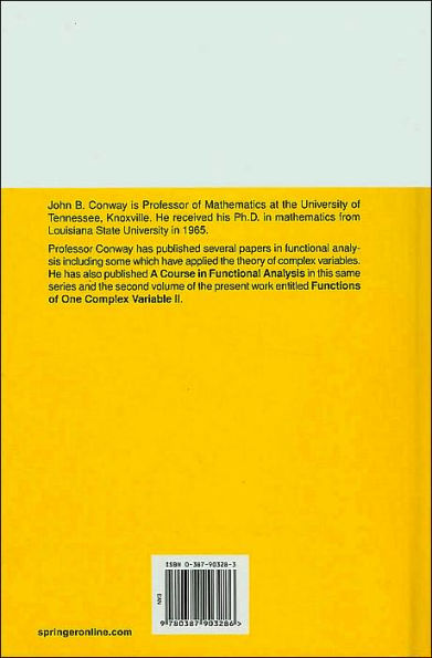 Functions of One Complex Variable I / Edition 2
