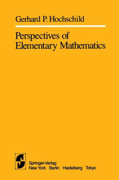 Perspectives of Elementary Mathematics / Edition 1