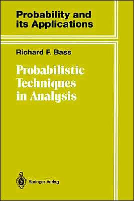 Probabilistic Techniques in Analysis / Edition 1