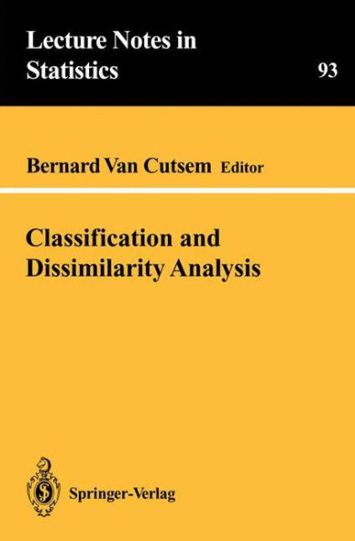 Classification and Dissimilarity Analysis / Edition 1