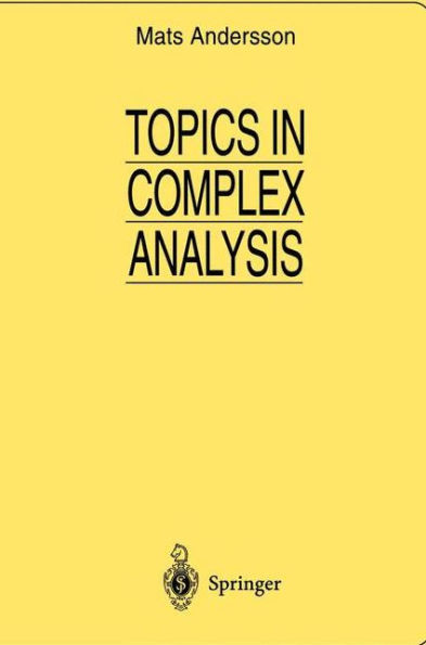 Topics in Complex Analysis / Edition 1