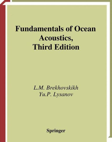 Fundamentals of Ocean Acoustics / Edition 3