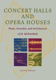 Title: Concert Halls and Opera Houses: Music, Acoustics, and Architecture / Edition 2, Author: Leo Leroy Beranek