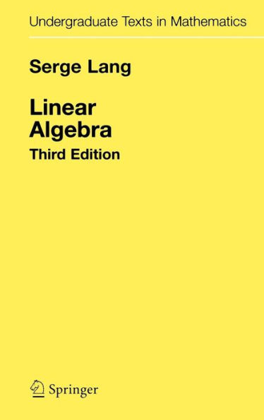 Linear Algebra / Edition 3