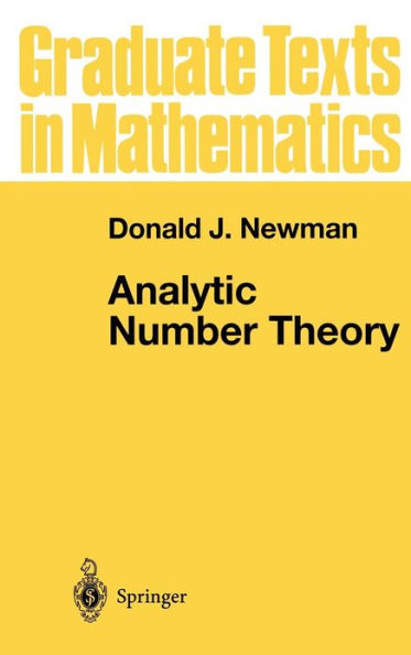 Analytic Number Theory / Edition 1