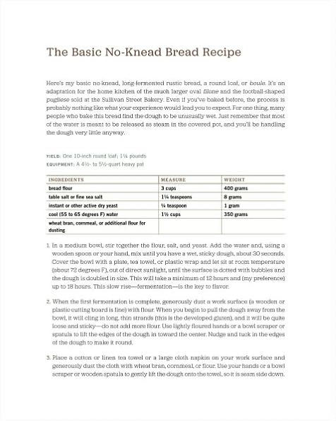 My Bread: The Revolutionary No-Work, No-Knead Method