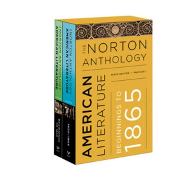 The Norton Anthology of American Literature: Beginnings to 1865 ...