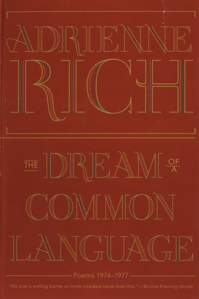 The Dream of a Common Language: Poems 1974-1977